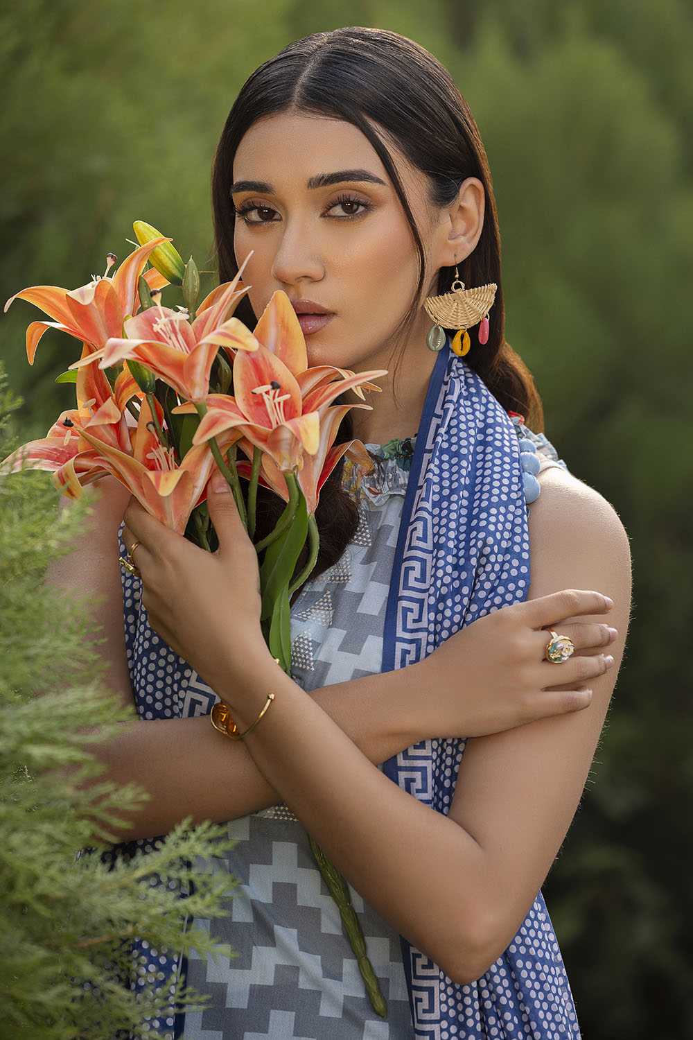 3 Piece Embroidered Printed Lawn Suit With Dupatta