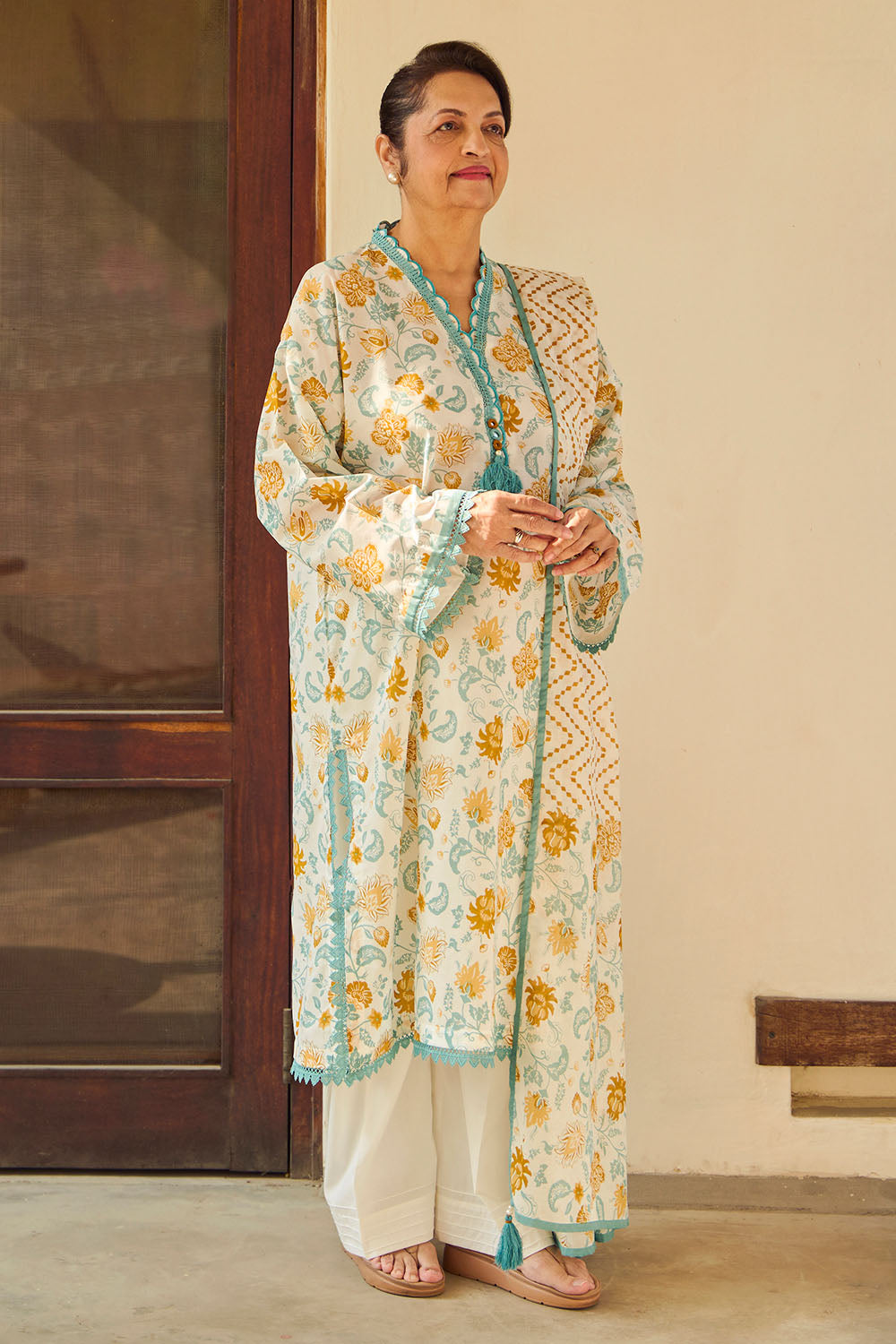 3 Piece Printed Lawn Suit With Dupatta