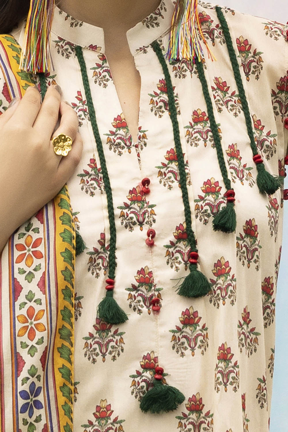 3 Piece Printed Lawn Suit With Dupatta