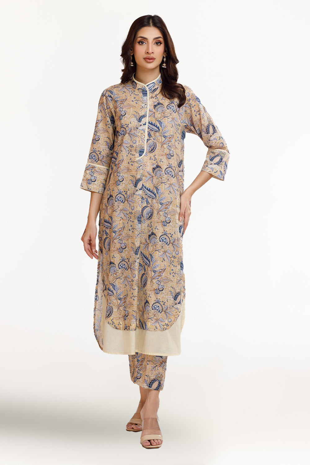 2 Piece Unstitched Printed Lawn Suit