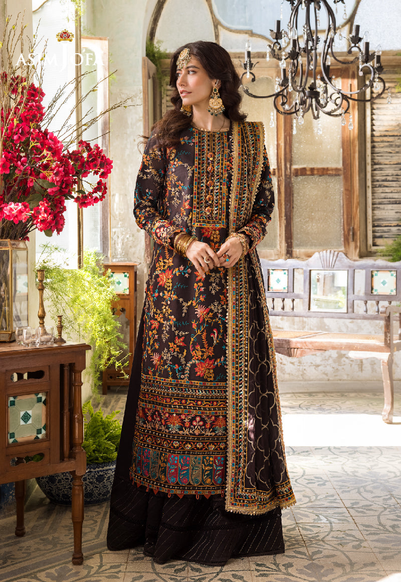 Ajlr-01 Embroidered Lawn 3 Pcs