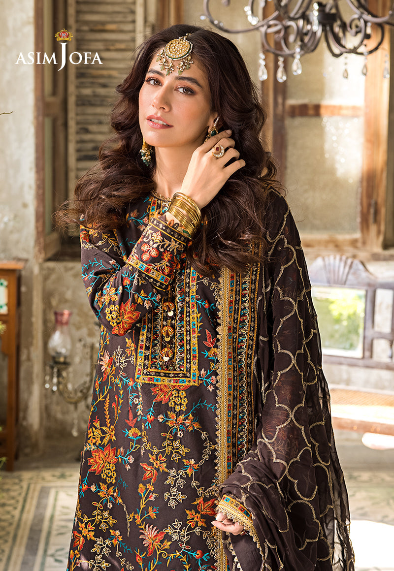 Ajlr-01 Embroidered Lawn 3 Pcs