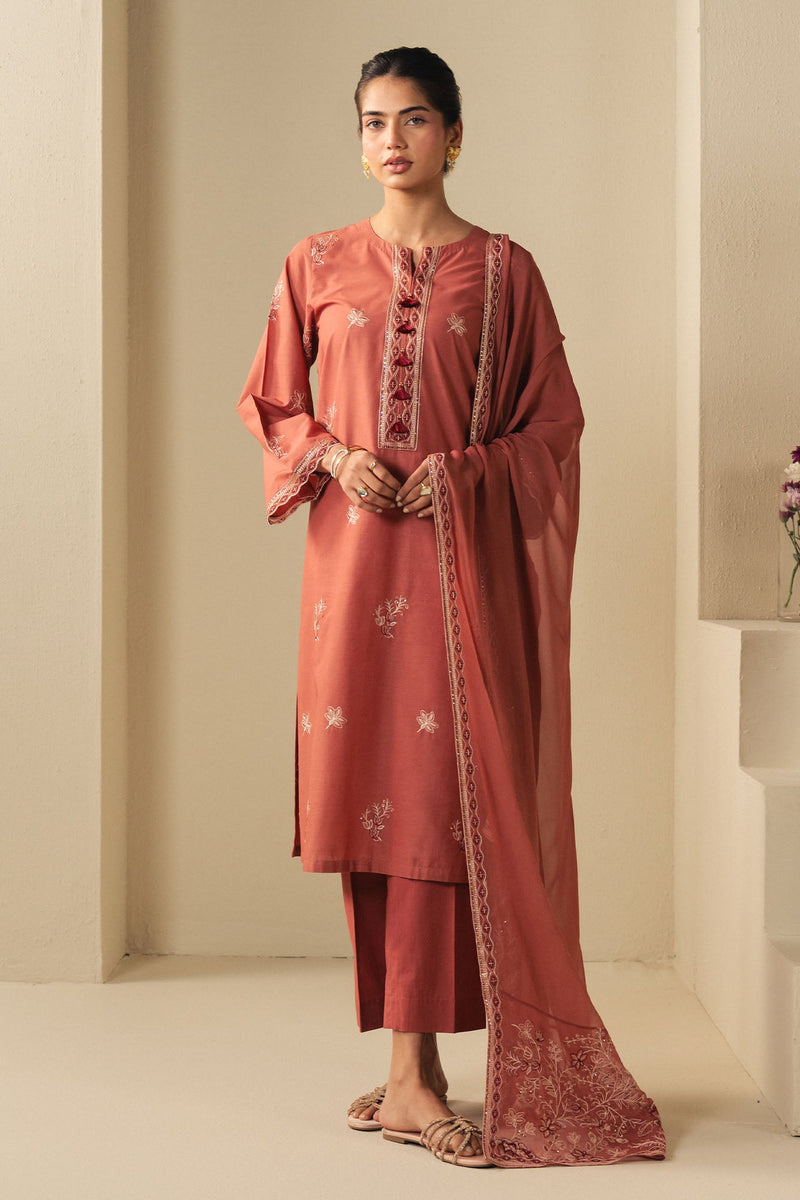 Vintage Rose-2Pc (Shirt & Dupatta)