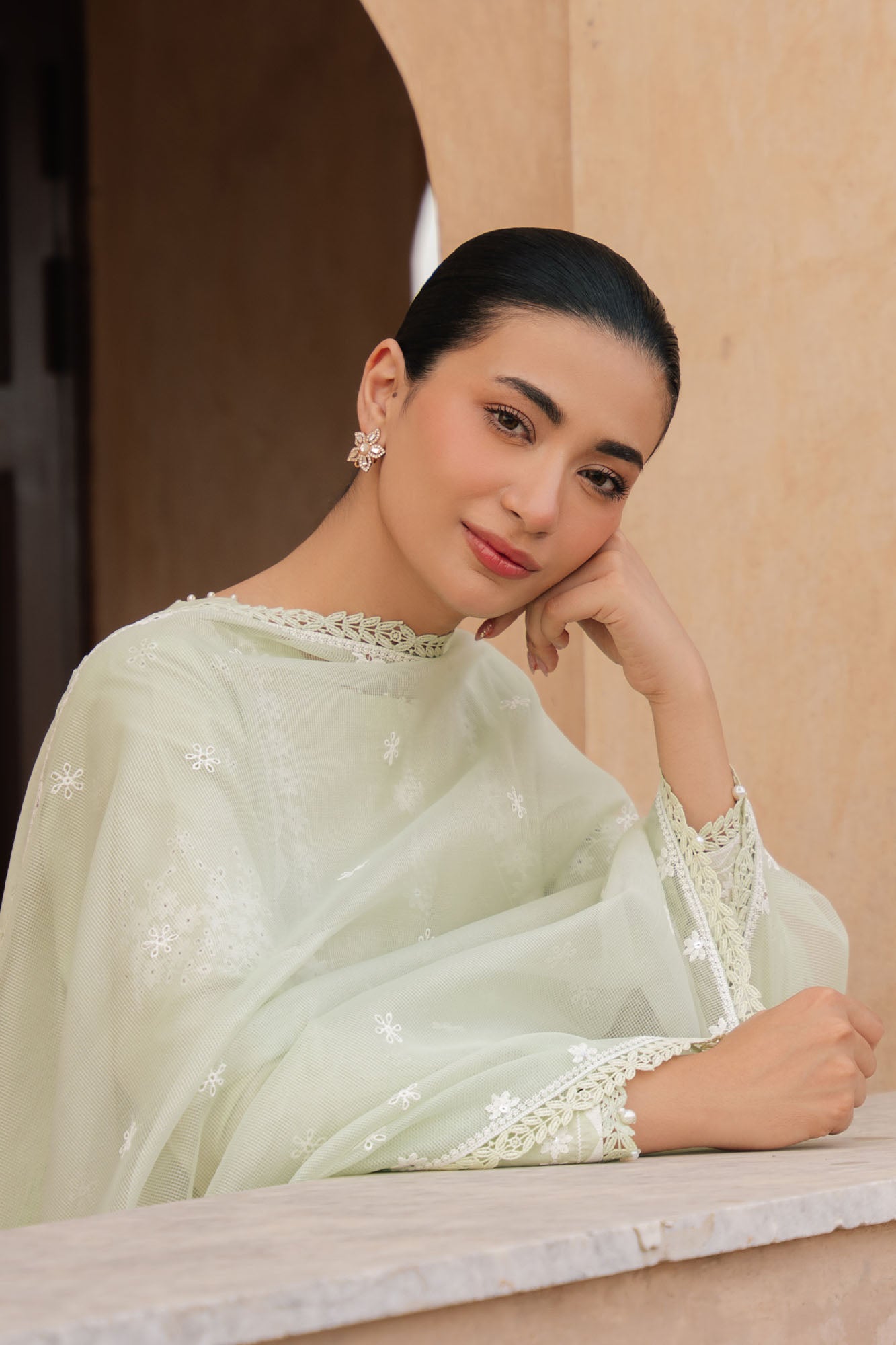 Lumiere Meadow-3Pc Embroidered Lawn Suit