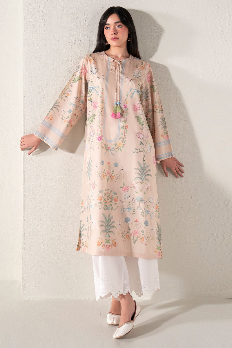 Fresco Luxe Printed Lawn Shirt