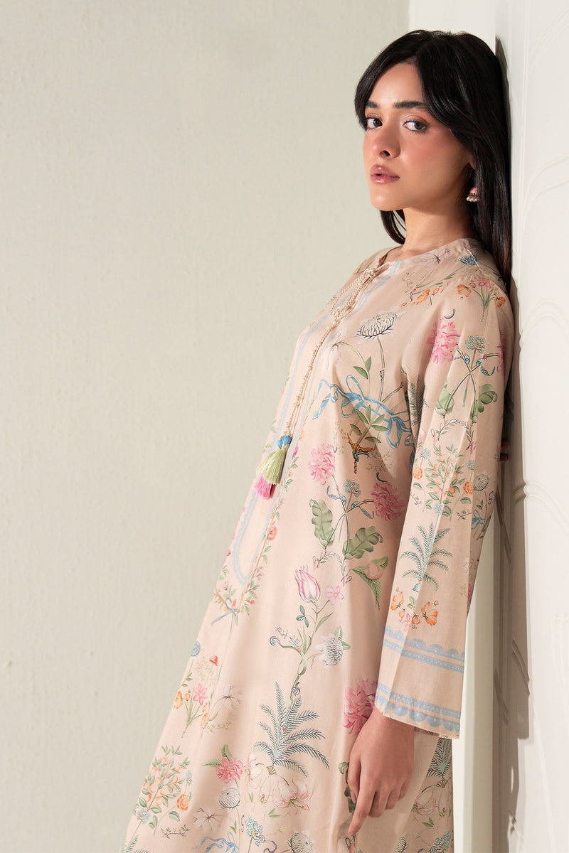 Fresco Luxe Printed Lawn Shirt