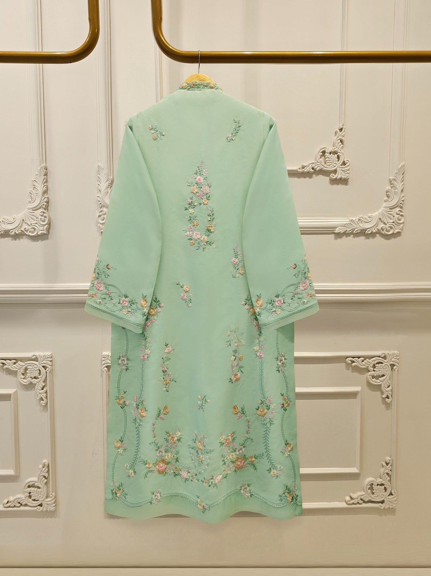 3 Piece- Pure Khaddi Silk Embroidered Suit S112726