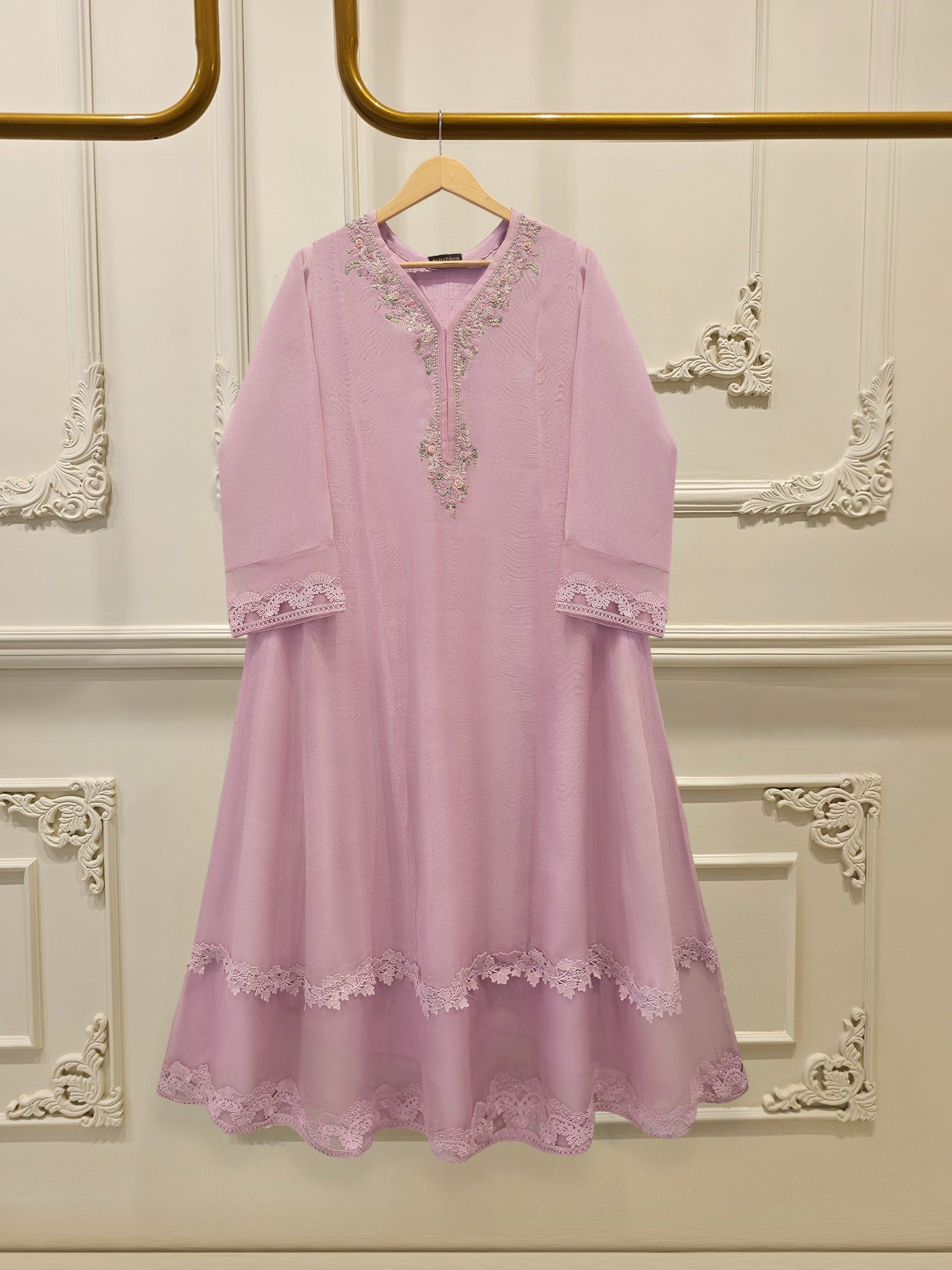 Pure Embroidered Cotton Net Shirt S113802