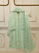 3 Piece- Pure Khaddi Silk Embroidered Suit S112726