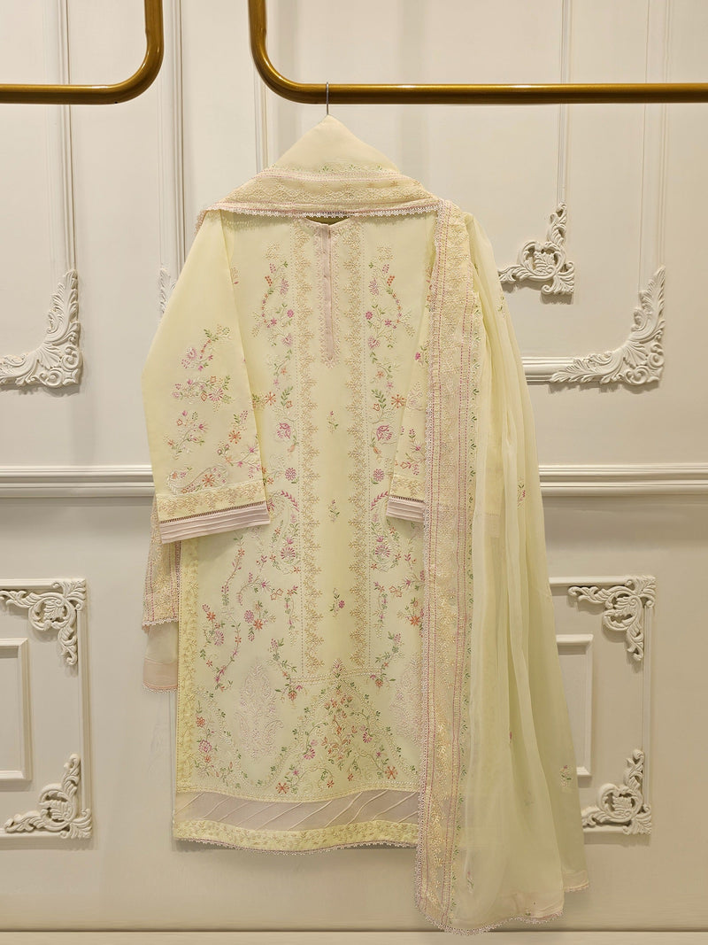 2 Piece - Embroidered Cambric Suit S114015