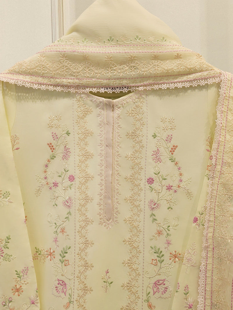 2 Piece - Embroidered Cambric Suit S114015