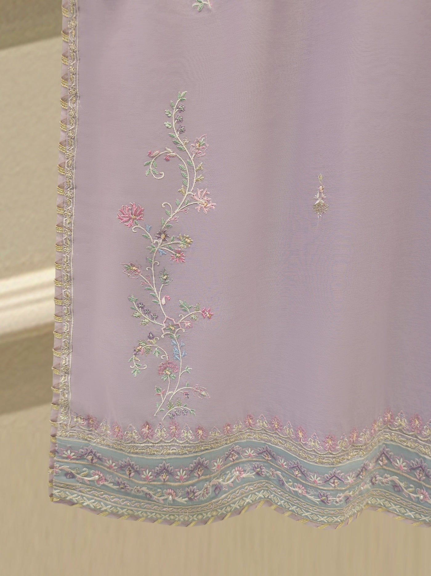 3 Piece - Embroidered Kora Cotton Suit Ws00305