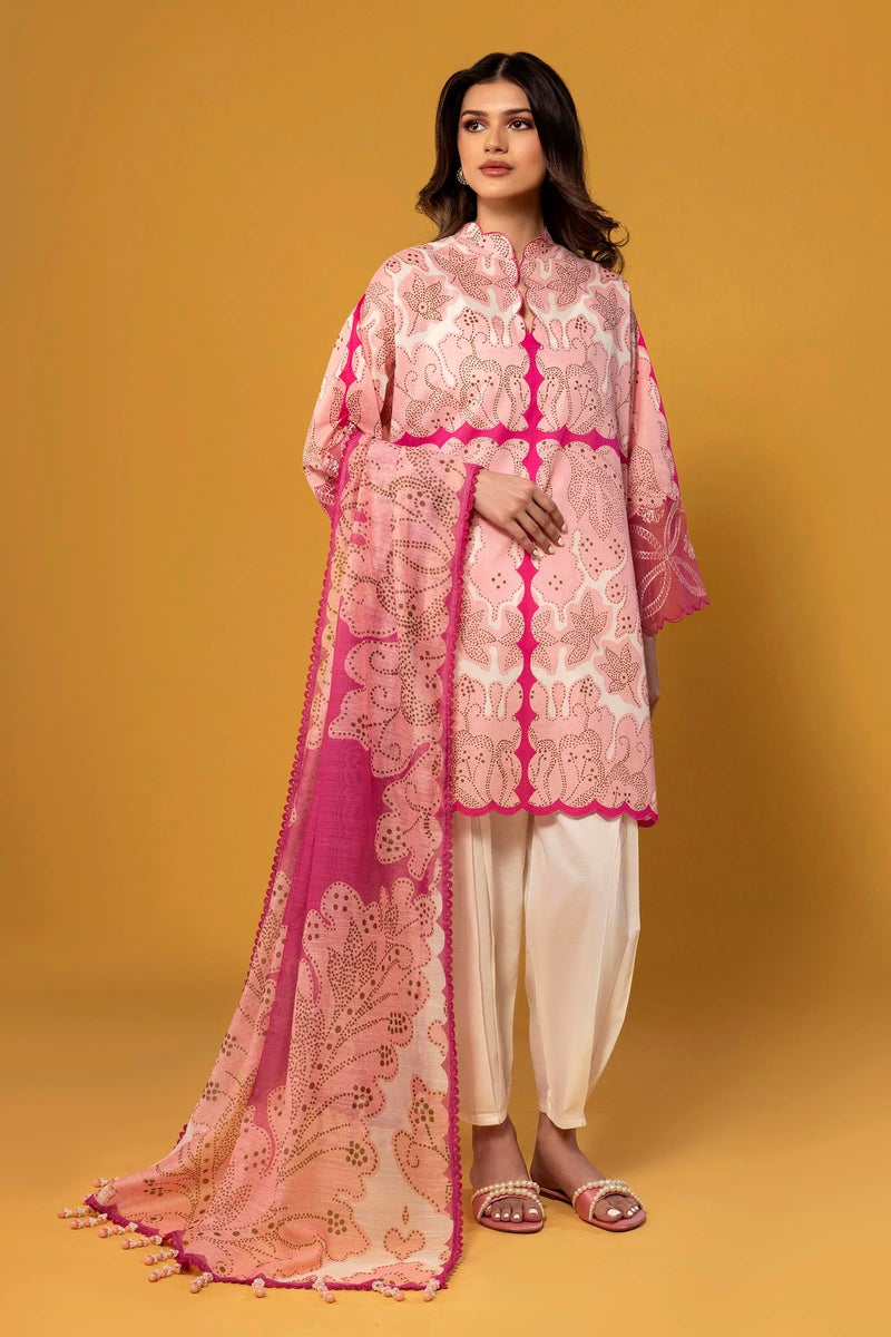 Unstitched Lawn 2 Piece Suit (RTS)
