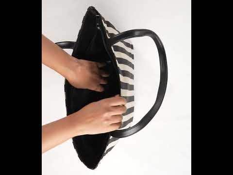 Black White Tote Bag Ibs-Ttb25-052