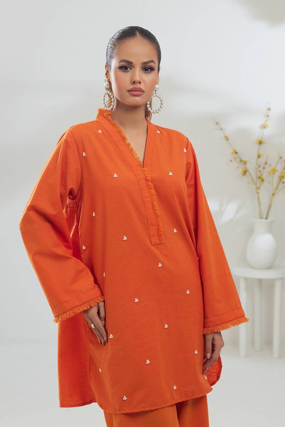 Poly Viscose Embellished Co-Ord Set