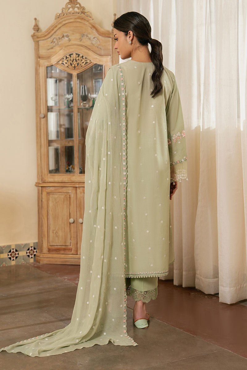 Floral Hush- 3Pc Embroidered Lawn Suit