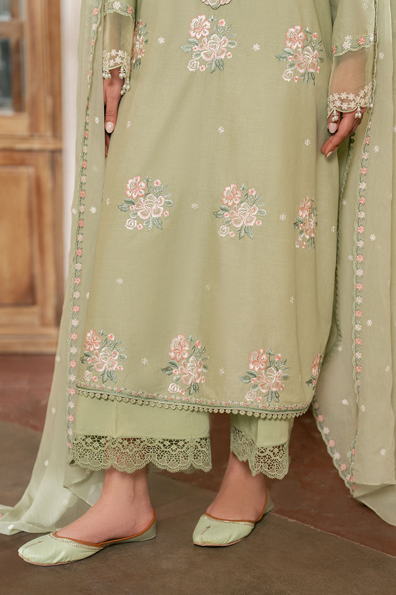 Floral Hush- 3Pc Embroidered Lawn Suit