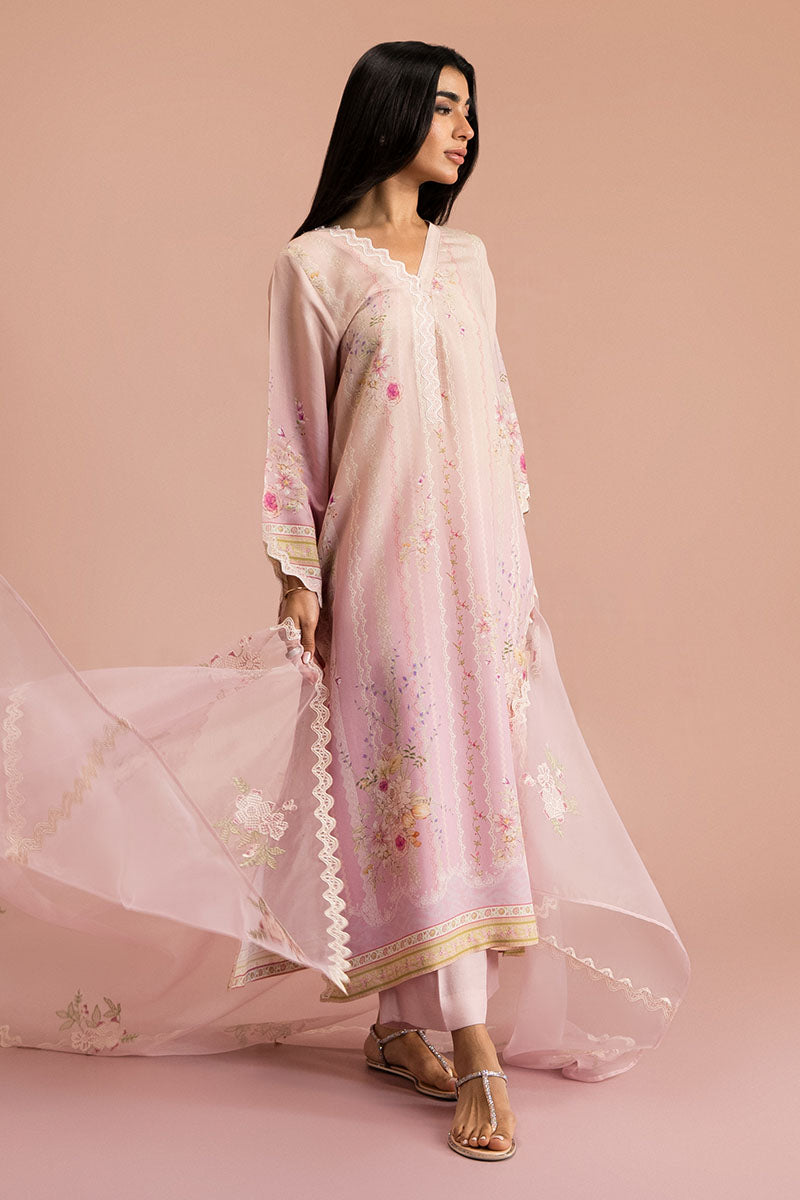 Coral Dream-2Pc (Shirt & Dupatta)
