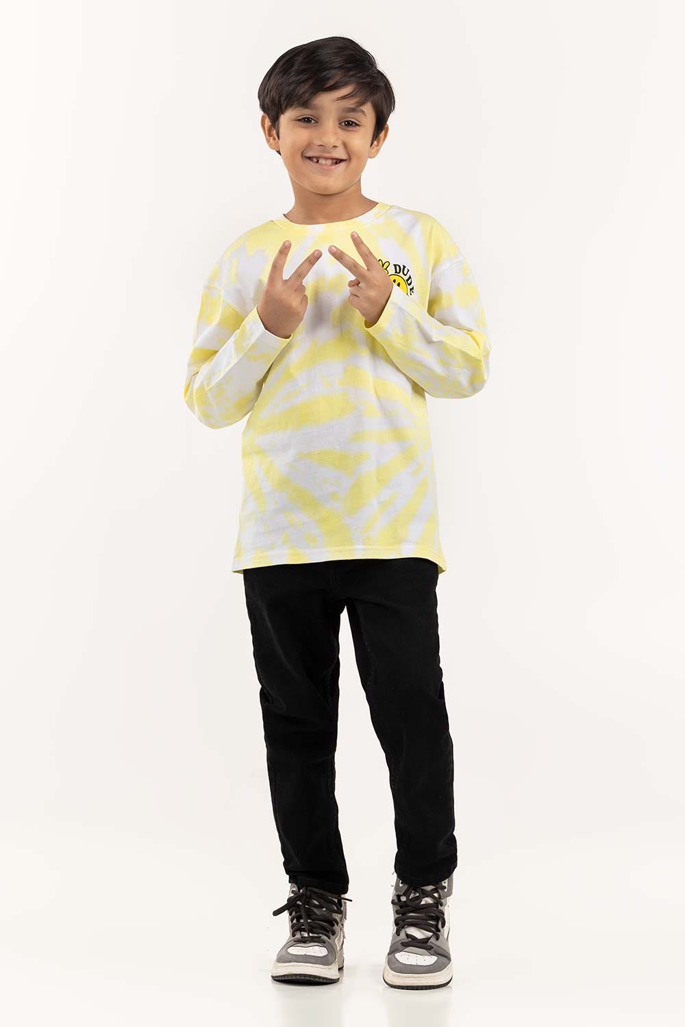 Junior Boy Multi Round Neck Tie Dye T-Shirt 224