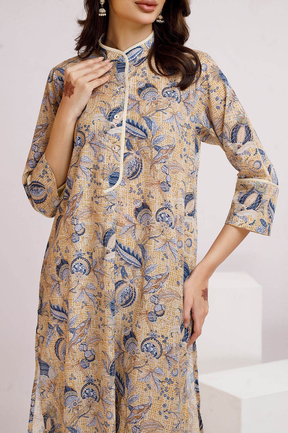 2 Piece Unstitched Printed Lawn Suit