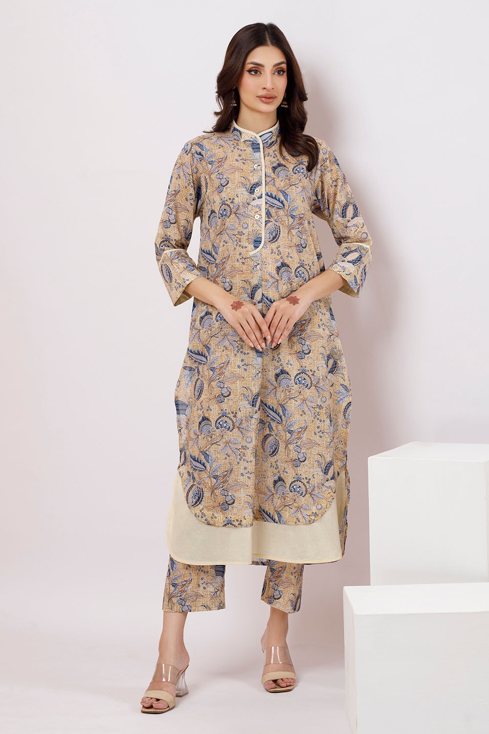 2 Piece Unstitched Printed Lawn Suit